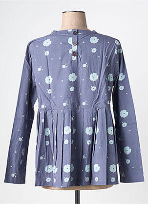 Bluză țesătură poplin mâneci lungi gri RHUM RAISIN femeie