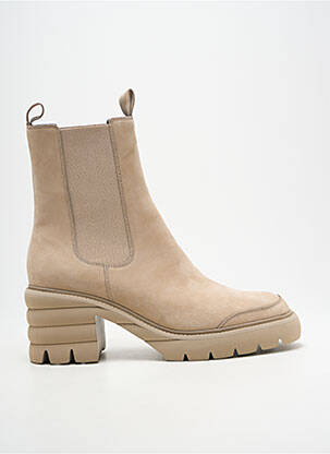 Botine/ghete nubuc toc de 7 la 9 cm bej KENNEL UND SCHMENGER femeie