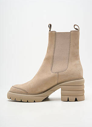 Botine/ghete nubuc toc de 7 la 9 cm bej KENNEL UND SCHMENGER femeie