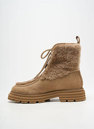 Botine/ghete nubuc toc de 4 la 6 cm maro KENNEL UND SCHMENGER femeie