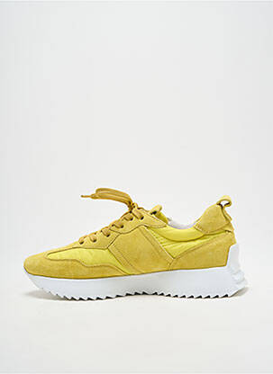 Adidași vârf rotund toc de 4 la 6 cm galben KENNEL UND SCHMENGER femeie