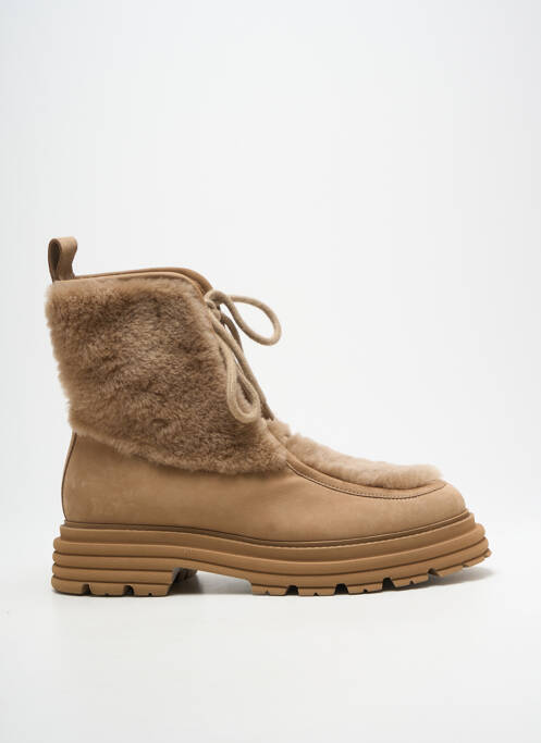 Botine/ghete nubuc toc de 4 la 6 cm maro KENNEL UND SCHMENGER femme