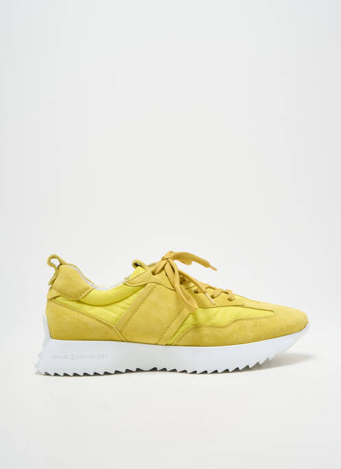 Adidași vârf rotund toc de 4 la 6 cm galben KENNEL UND SCHMENGER femme