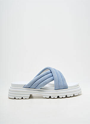 Mulete/saboți vârf deschis toc de 4 la 6 cm albastru KENNEL UND SCHMENGER femme