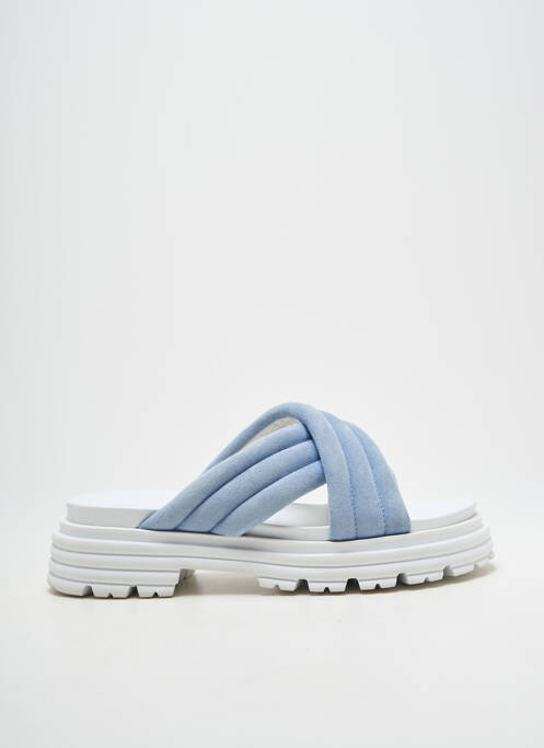 Mulete/saboți vârf deschis toc de 4 la 6 cm albastru KENNEL UND SCHMENGER femme