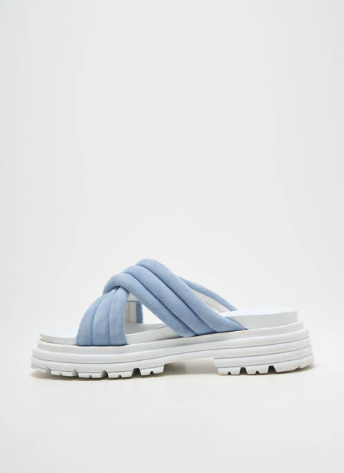 Mulete/saboți vârf deschis toc de 4 la 6 cm albastru KENNEL UND SCHMENGER femme