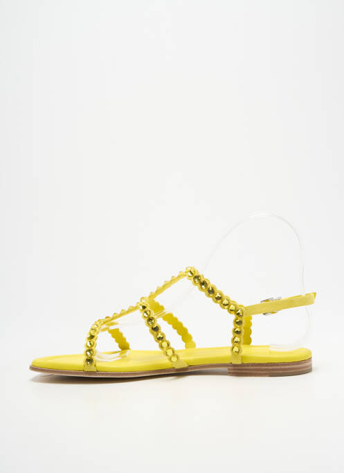 Sandale/pantofi decupați chiquet toc plat până la 3 cm galben KENNEL UND SCHMENGER femme