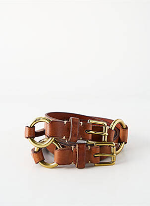 Curea cusături întărite maro RALPH LAUREN femeie