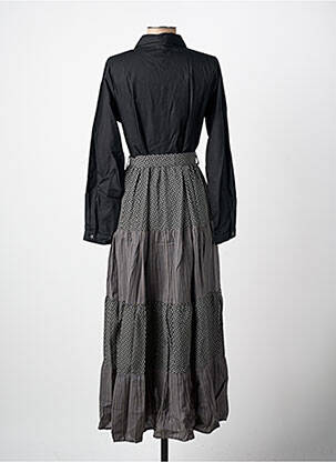 Rochie lungă mâneci lungi mâneci lungi negru RHUM RAISIN femeie