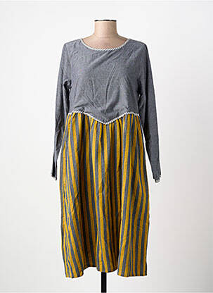 Rochie midi mâneci lungi mâneci lungi gri RHUM RAISIN femeie