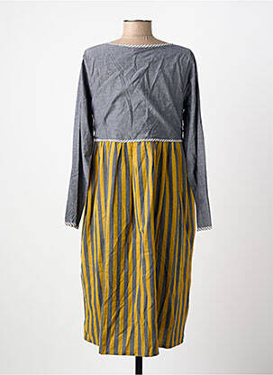 Rochie midi mâneci lungi mâneci lungi gri RHUM RAISIN femeie