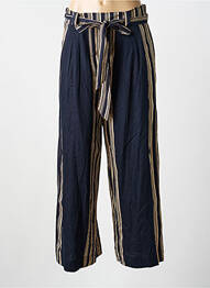 Pantalon drept talie elastică albastru RHUM RAISIN femeie