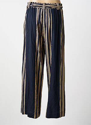 Pantalon drept talie elastică albastru RHUM RAISIN femeie