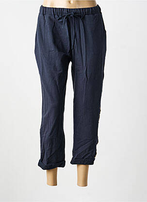 Pantalon 7/8 talie elastică albastru RHUM RAISIN femeie