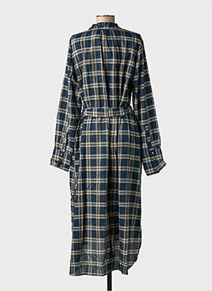 Rochie lungă mâneci lungi mâneci lungi albastru RHUM RAISIN femeie