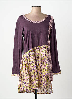Rochie scurtă mâneci lungi mâneci lungi violet RHUM RAISIN femeie
