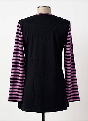 Top elasticitate mâneci lungi negru CLAUDE DE SAIVRE femeie