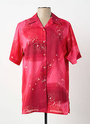 Cămașă mâneci scurte mâneci scurte roșu CLAUDE DE SAIVRE femme