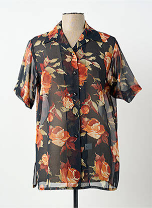 Cămașă mâneci scurte mâneci scurte negru CLAUDE DE SAIVRE femme