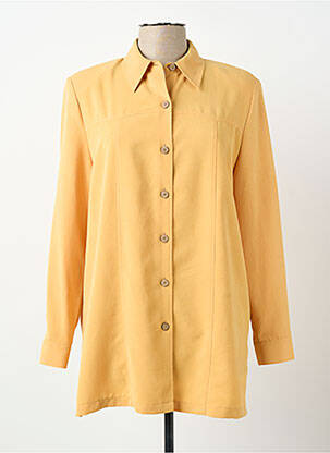 Cămașă croială cambrată mâneci lungi galben PRUNELLE femme