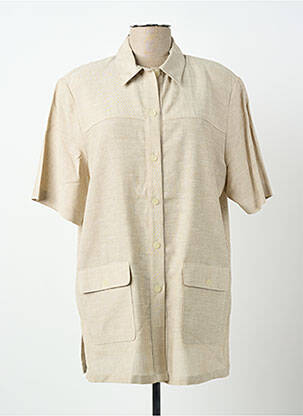 Cămașă cu mâneci scurte bej GELCO femme