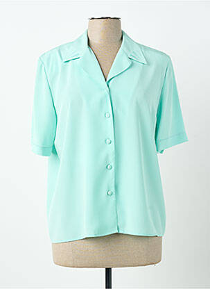 Cămașă mâneci scurte mâneci scurte verde PIER BÉ femme
