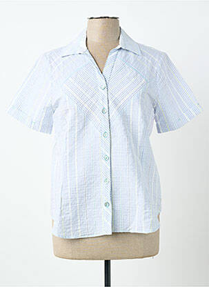 Cămașă mâneci scurte mâneci scurte albastru CLAUDE DE SAIVRE femme