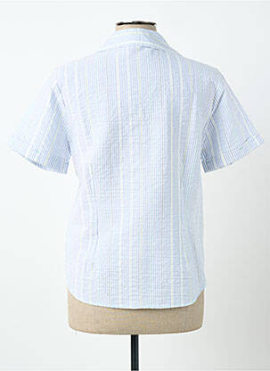 Cămașă croială cambrată mâneci scurte albastru CLAUDE DE SAIVRE femeie