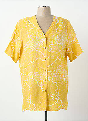 Cămașă mâneci scurte mâneci scurte galben PRUNELLE femme