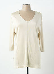 Top elasticitate mâneci 3/4 bej FINETTE femme
