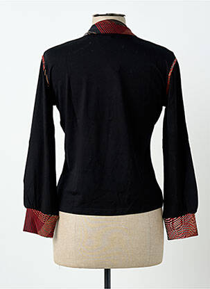 Top elasticitate mâneci 3/4 negru CLAUDE DE SAIVRE femeie