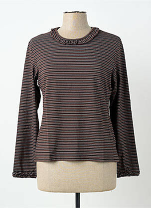 Tricou mâneci lungi mâneci lungi maro CARNET DE BORD femeie