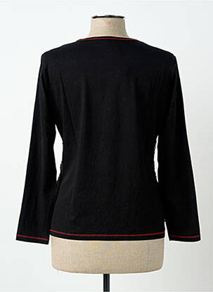 Top guler pătrat mâneci lungi negru CLAUDE DE SAIVRE femeie