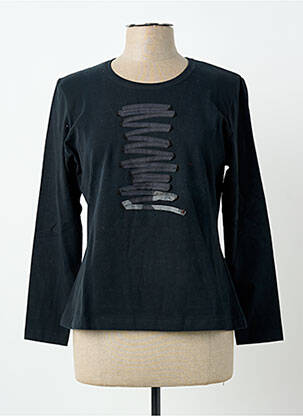 Tricou elasticitate mâneci lungi negru PIER BÉ femme