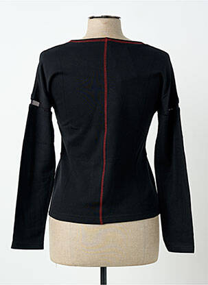 Tricou mâneci lungi mâneci lungi negru CARNET DE BORD femeie