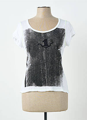 Tricou elasticitate mâneci scurte alb CAP JULUCA femeie