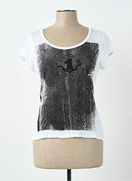 Tricou elasticitate mâneci scurte alb CAP JULUCA femme