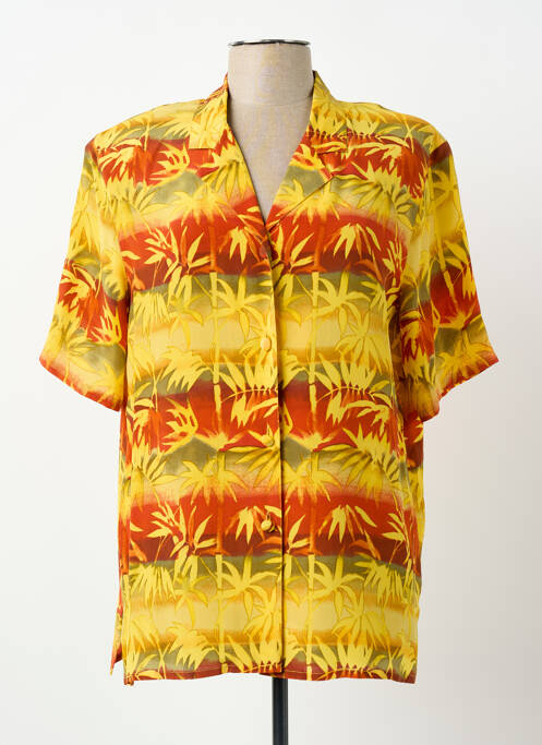 Cămașă mâneci scurte mâneci scurte galben PRUNELLE femme