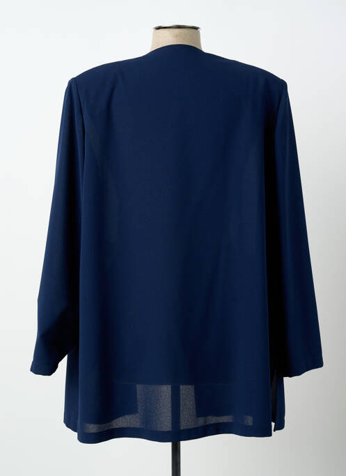 Jachete elegante guler în v albastru PIER BÉ femme