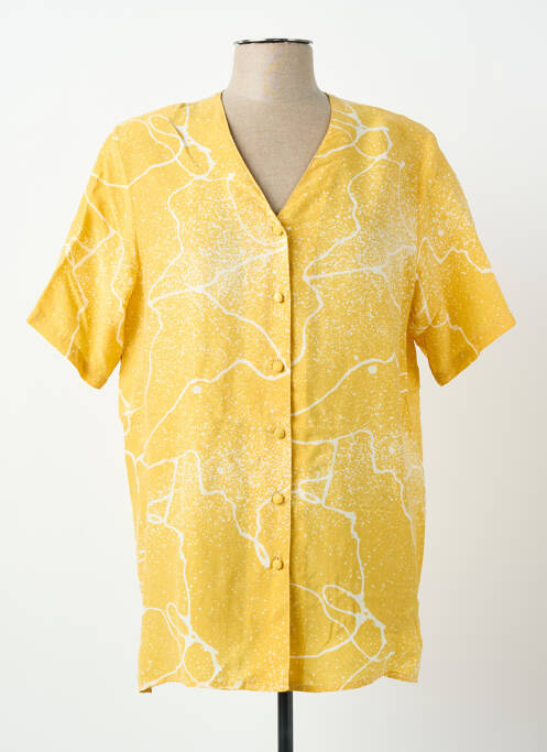 Cămașă mâneci scurte mâneci scurte galben PRUNELLE femme