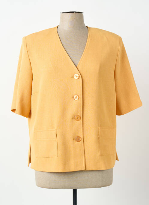 Jachete elegante guler în v portocaliu PIER BÉ femme