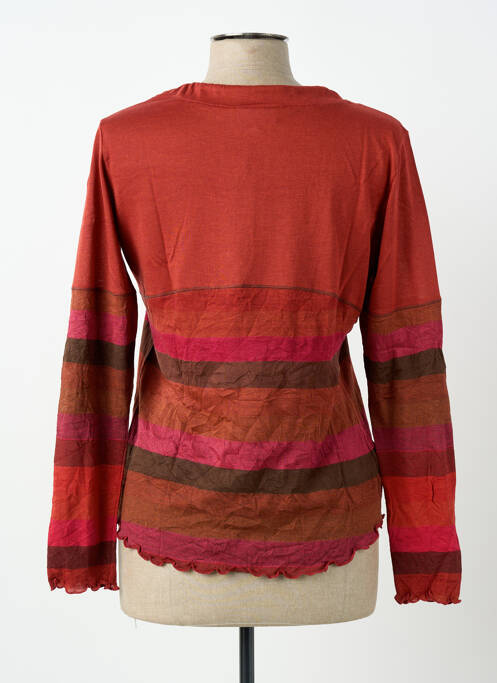 Top elasticitate mâneci lungi portocaliu CLAUDE DE SAIVRE femme