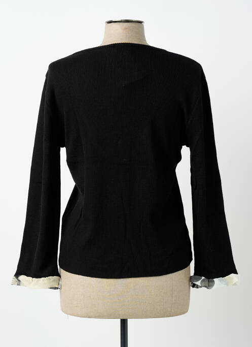 Top guler pătrat mâneci lungi negru INFINITY femme