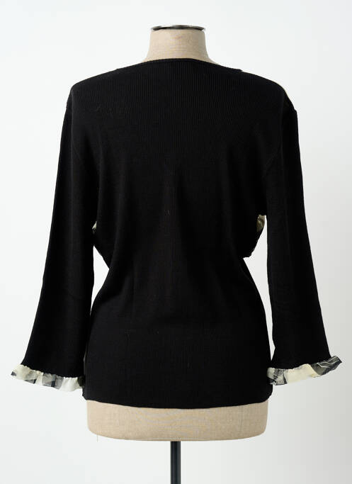 Vestă cu mâneci lungi elasticitate negru INFINITIF femme