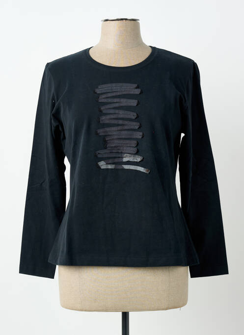 Tricou elasticitate mâneci lungi negru PIER BÉ femme