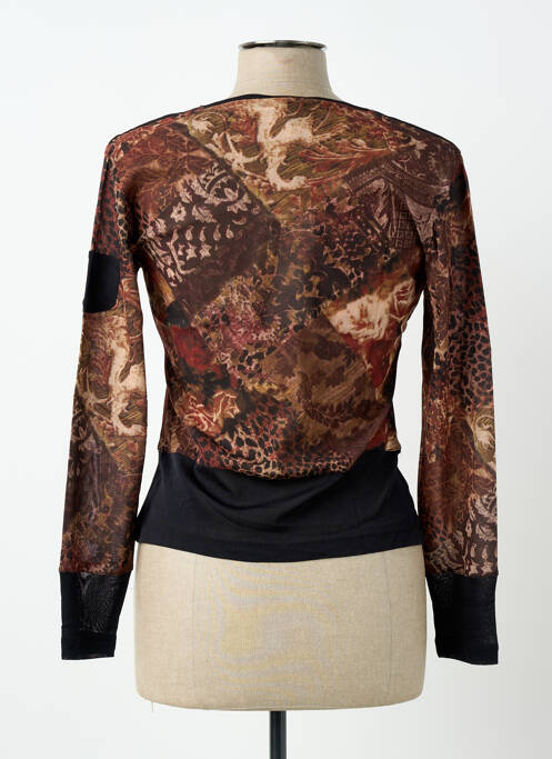 Top elasticitate mâneci lungi negru PAUL BRIAL femme