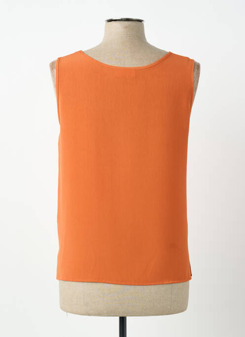 Top croială fluidă fără mâneci portocaliu CLAUDE DE SAIVRE femme