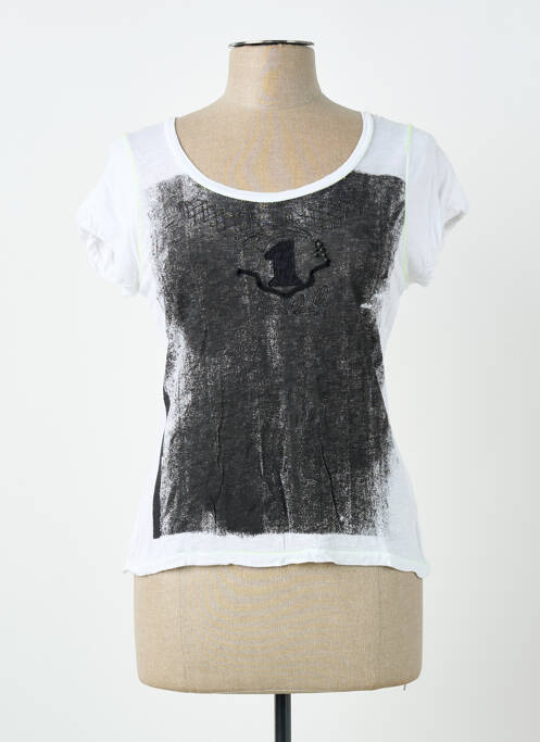 Tricou elasticitate mâneci scurte alb CAP JULUCA femme