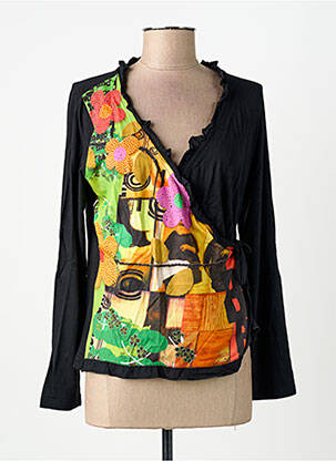 Tricou mâneci lungi mâneci lungi negru MSN femeie