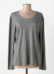 Tricou mâneci lungi mâneci lungi gri FINETTE femme